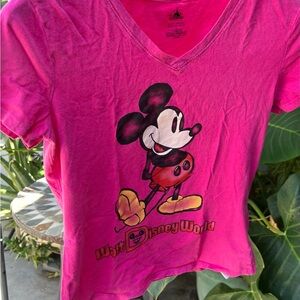 Disney Kids Fuchsia Mickey Mouse Tee
